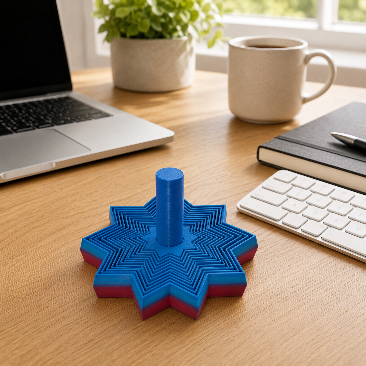Fidget Spinner mit Spiral-Effekt – 3D-gedruckter Anti-Stress-Artikel