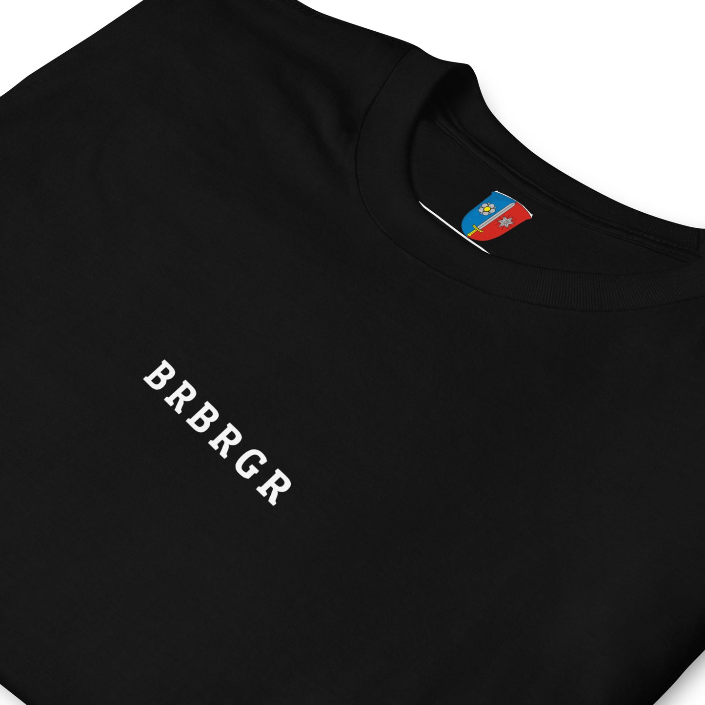 Unisex T-Shirt "BRBRGR" Mitte schwarz