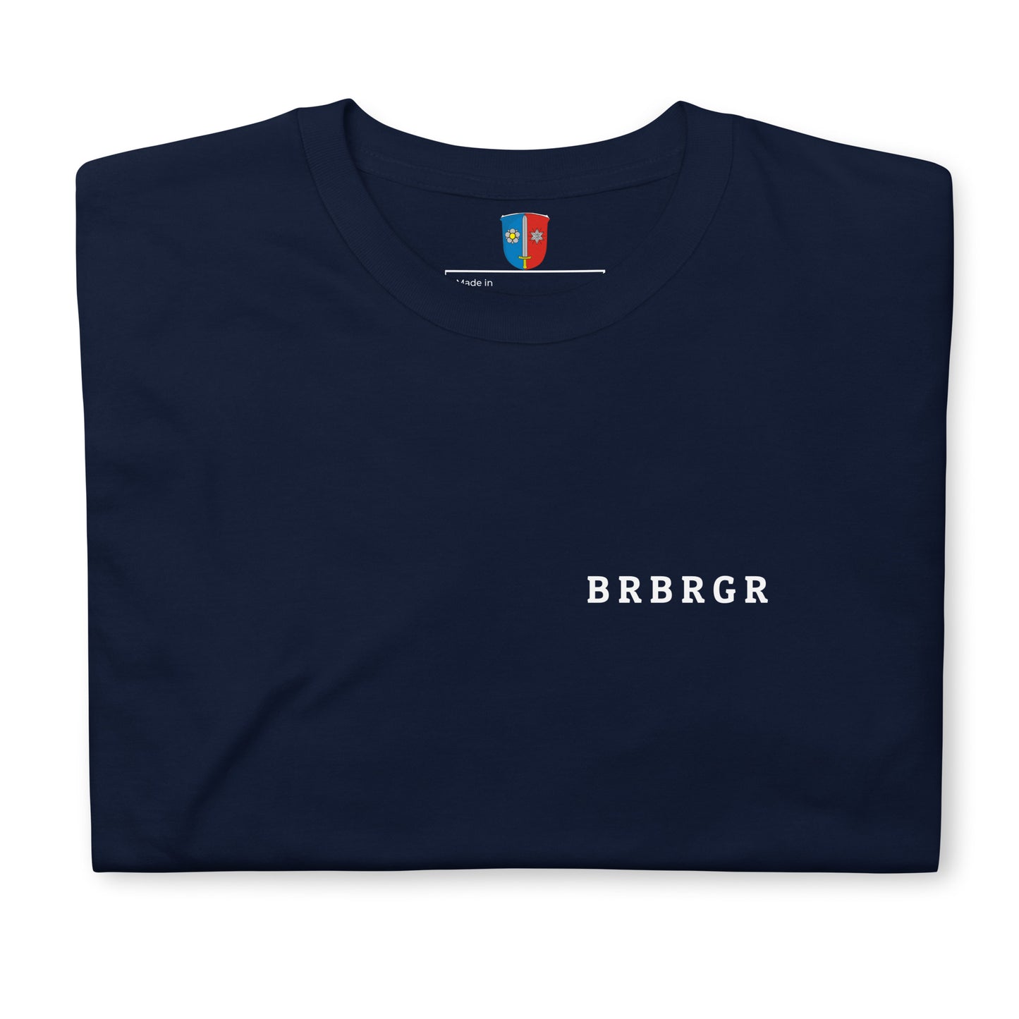 Unisex T-Shirt "BRBRGR" Navy Blau