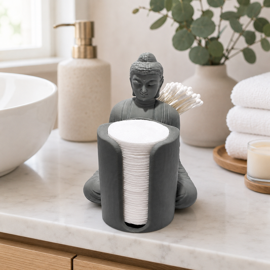 Buddha Organizer für Wattepads & Wattestäbchen