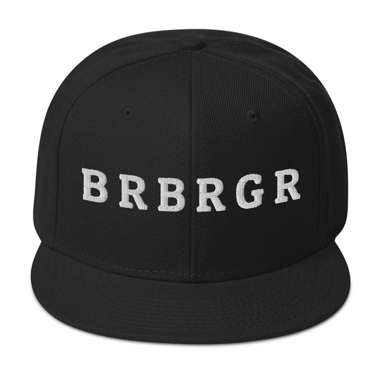 Snapback "BRBRGR" - graue Unterseite