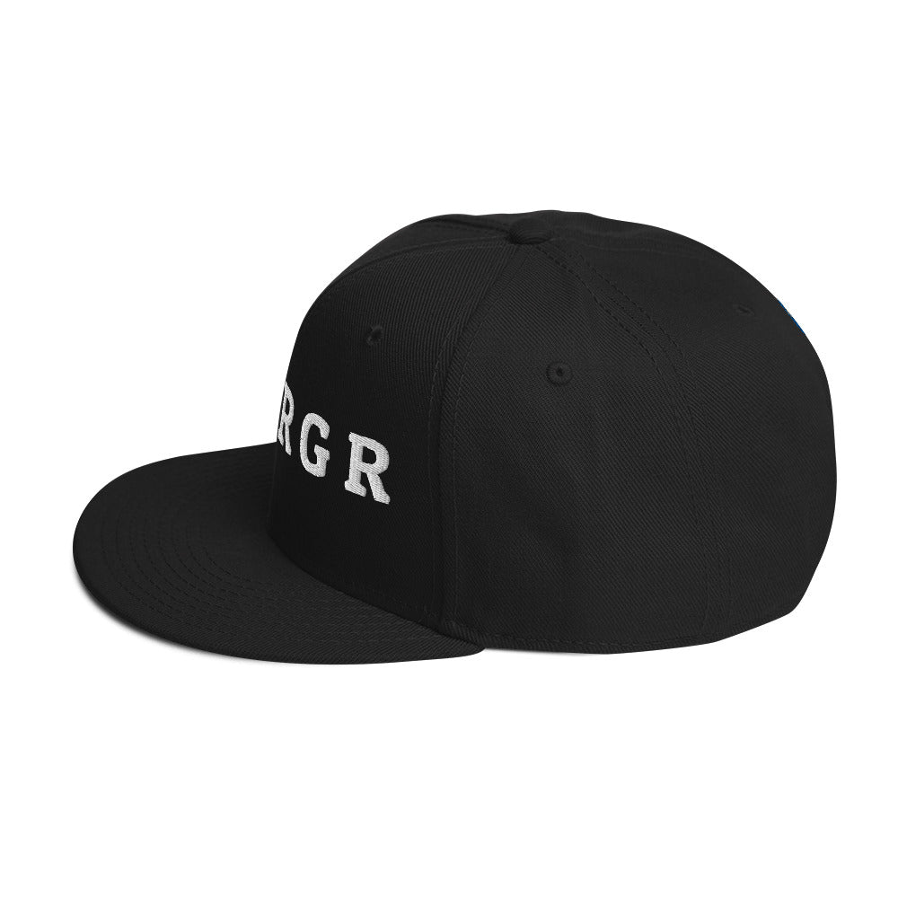 Snapback "BRBRGR" - graue Unterseite