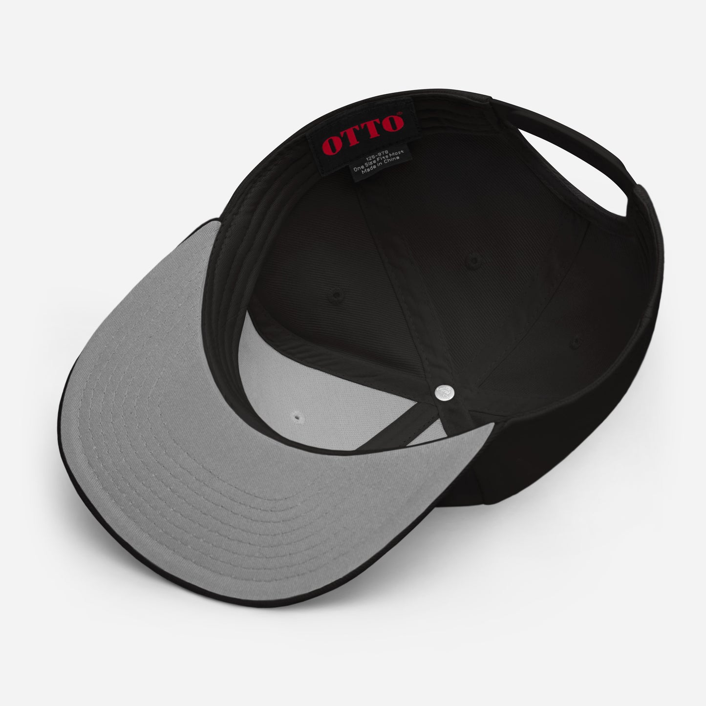 Snapback "BRBRGR" - graue Unterseite