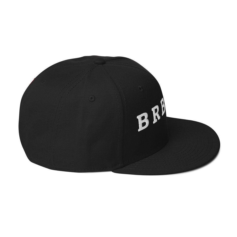 Snapback "BRBRGR" - graue Unterseite