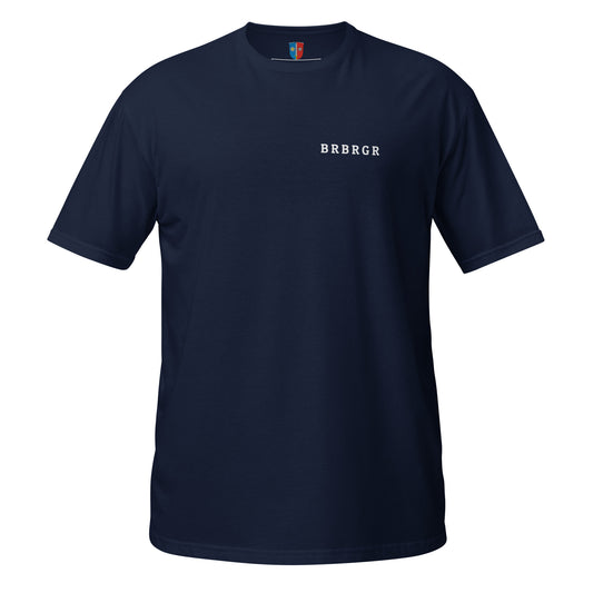 Unisex T-Shirt "BRBRGR" Navy Blau