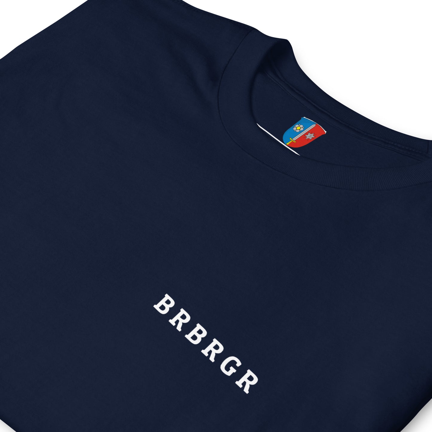 Unisex T-Shirt "BRBRGR" Navy Blau